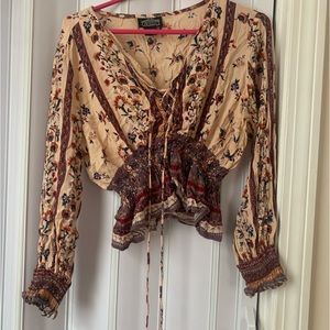 ANGIE boho drawstring top